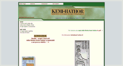 Desktop Screenshot of kemi-hathor.it